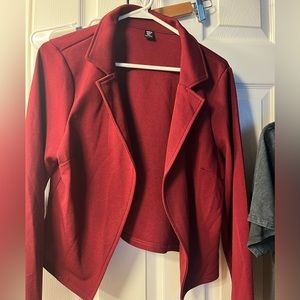 Shein blazer maroon